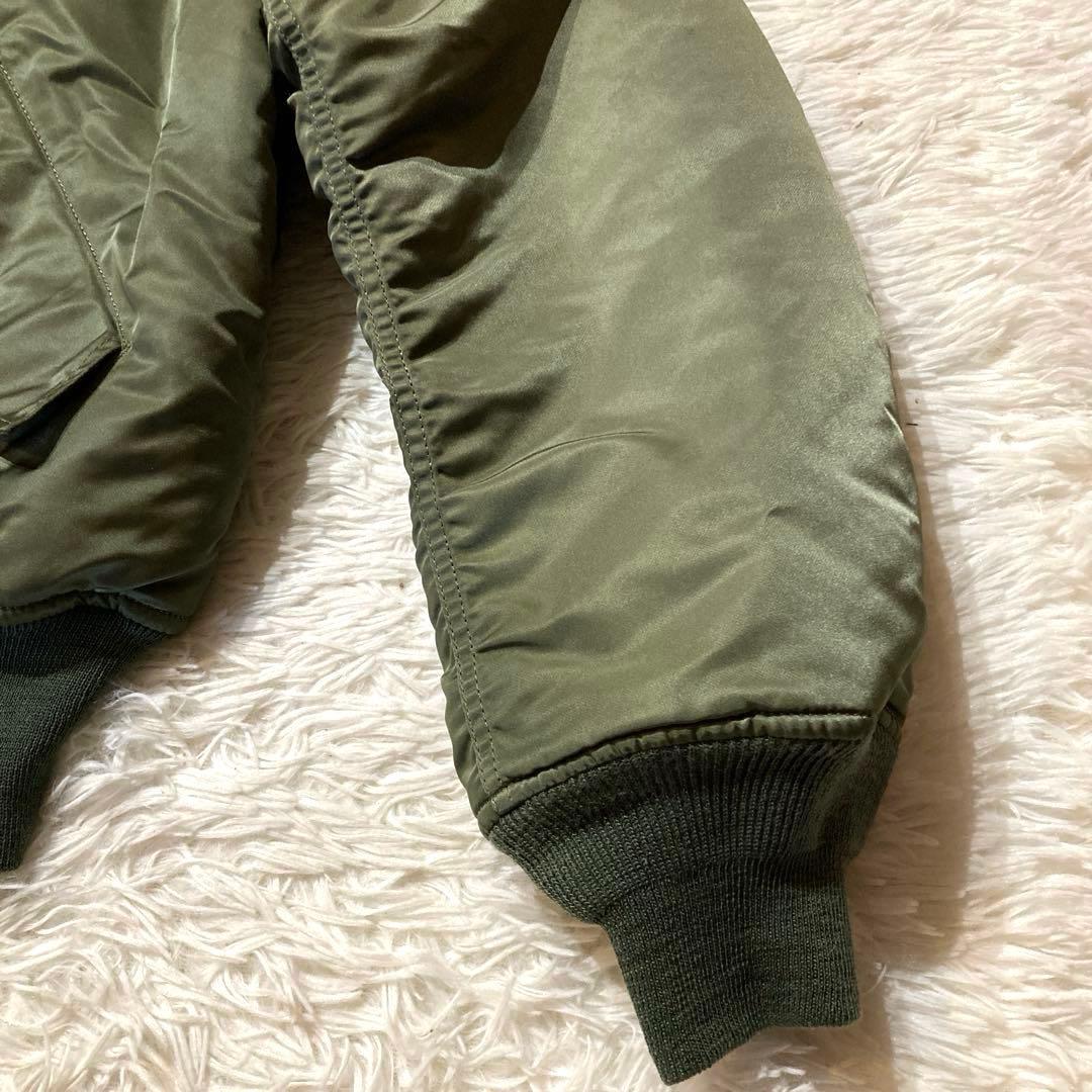 【ヴィンテージ良品】アルファインダストリーズ MA-1 XL グリーン