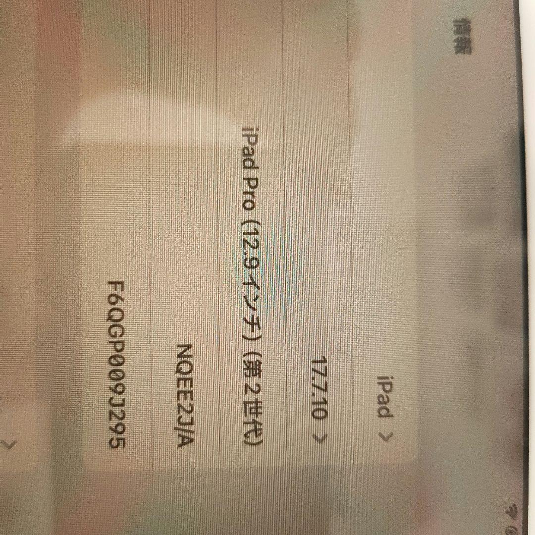 iPad Pro 12.9 第2世代 64GB SIMフリー