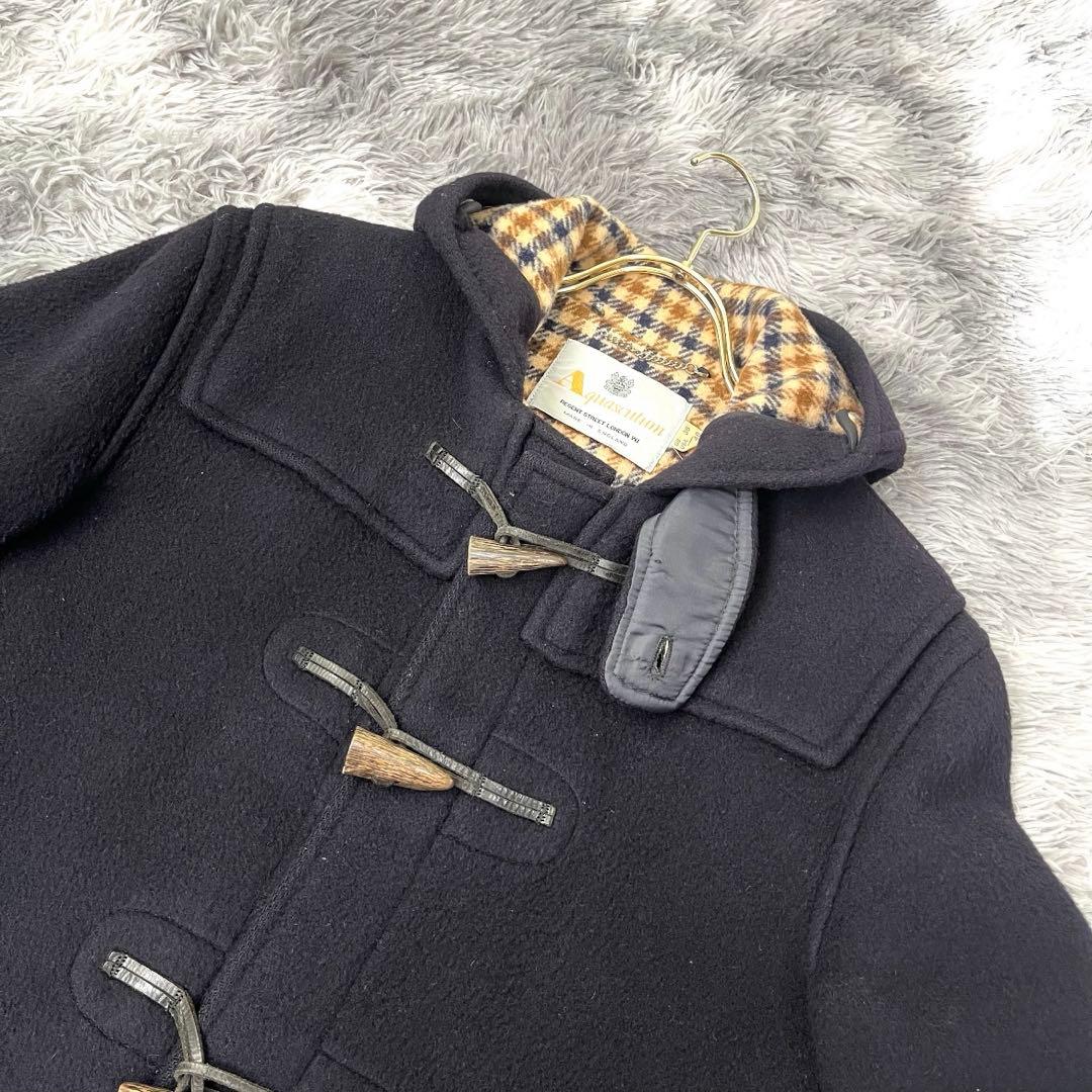 英國製❗️美品❗️【アクアスキュータム】メンズウールダッフルコート 大きめM