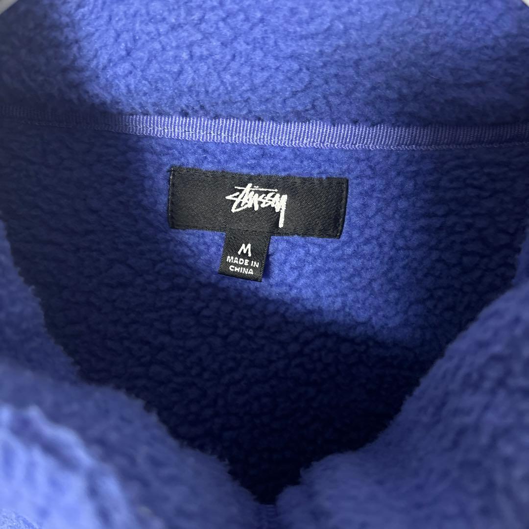 stussy フリース　ハーフジップ