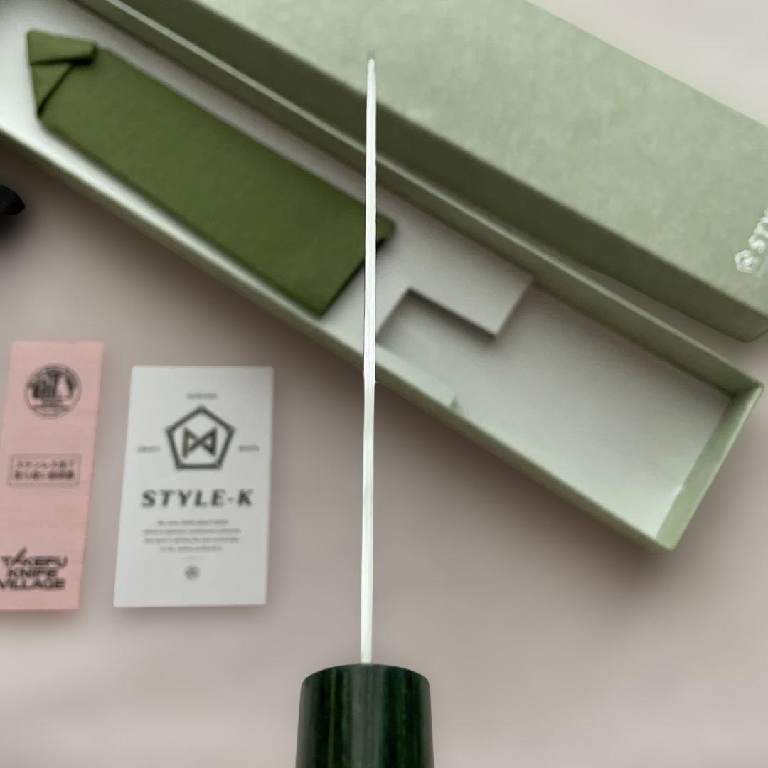 STYLE-K　黒﨑真　VG10　三徳包丁　165mm　タケフナイフビレッジ