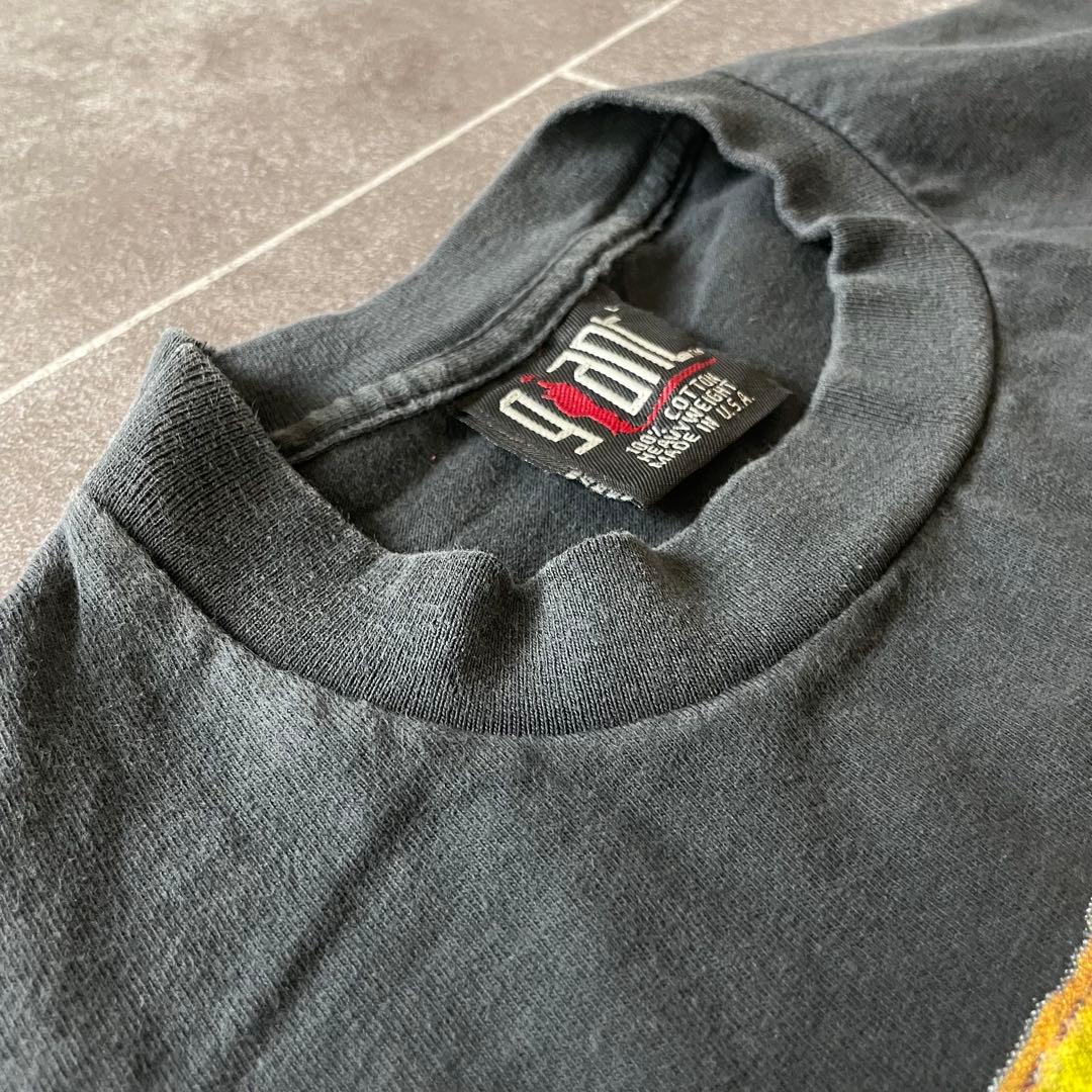 Red Hot Chili Peppers レッチリ フェードTシャツ 墨黒 L