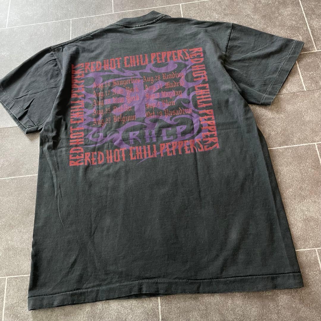 Red Hot Chili Peppers レッチリ フェードTシャツ 墨黒 L