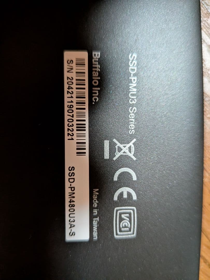 BUFFALO SSD-PM480U3-A-S 外付けSSD　480GB