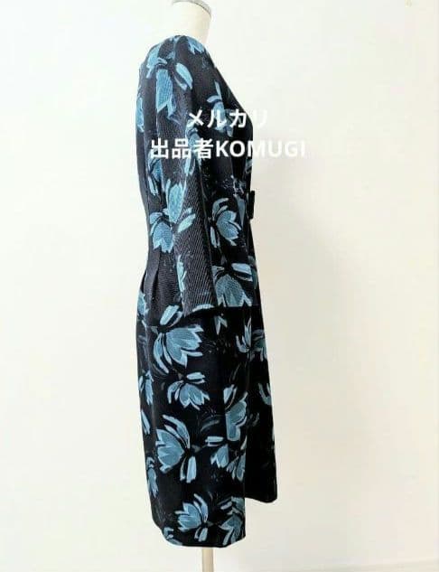 【極美品】M'S GRACY 花柄ワンピース ウエストリボン