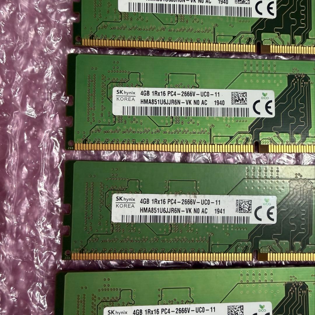 ド*ん様 デスクトップ用メモリ DDR4 4GB×4