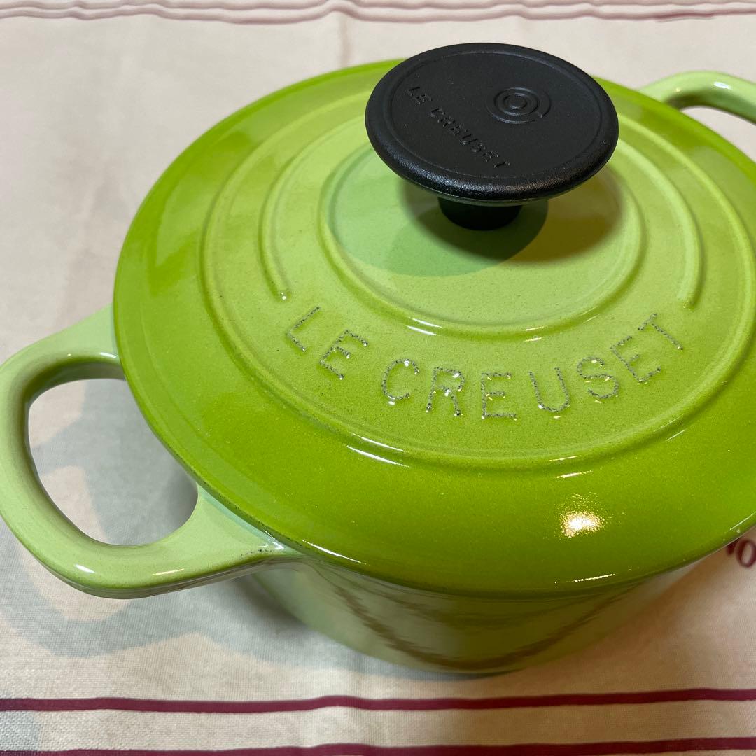 《新品》廃盤色kiwi ルクルーゼ ココットロンド 14cm