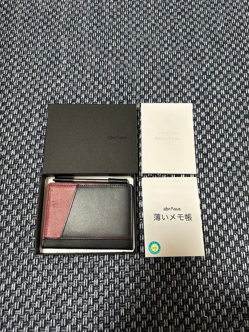abrAsus 薄いメモ帳 レッド