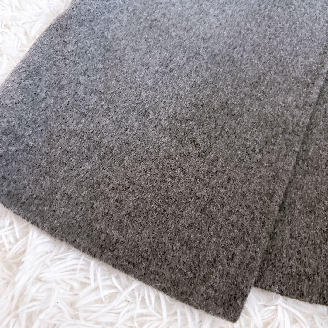 【未使用級】 Theory カシミヤ混 ロングチェスターコート グレー S