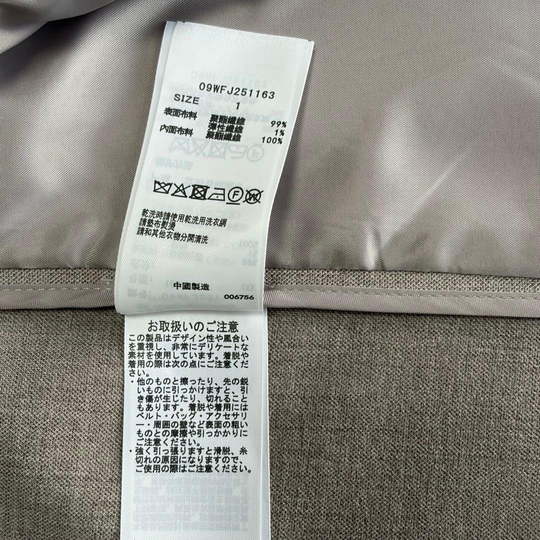 美品MilaOwenワイドショルダー シングルジャケット サイズ1 春ジャケット