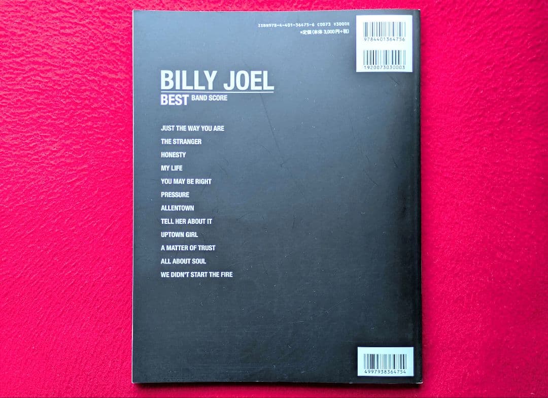 BILLY JOEL ビリー・ジョエル / ベスト バンドスコア 美品