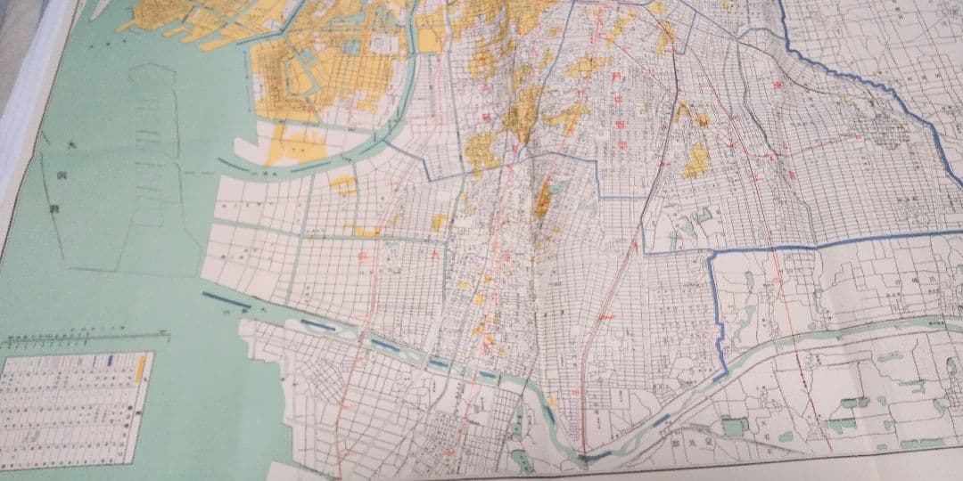 大阪市戦災焼失区域図  日地出版株式会社 地図 マップ
