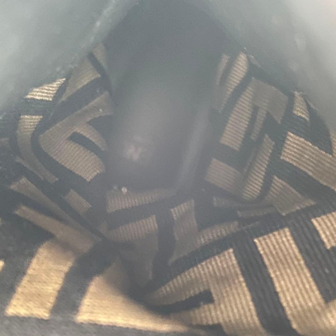FENDI フェンディ ズッカ柄　ブーツ ファブリックxレザー 36