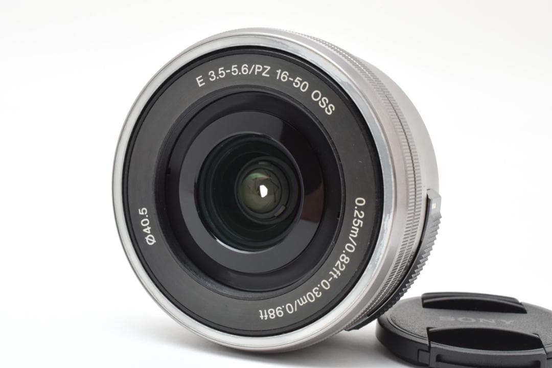 美品 E PZ 16-50 3.5-5.6 SELP1650 シルバー M625