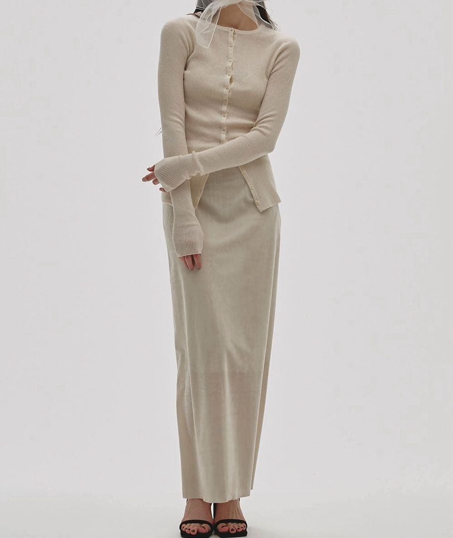 スカート todayful / Pencil Velour Skirt