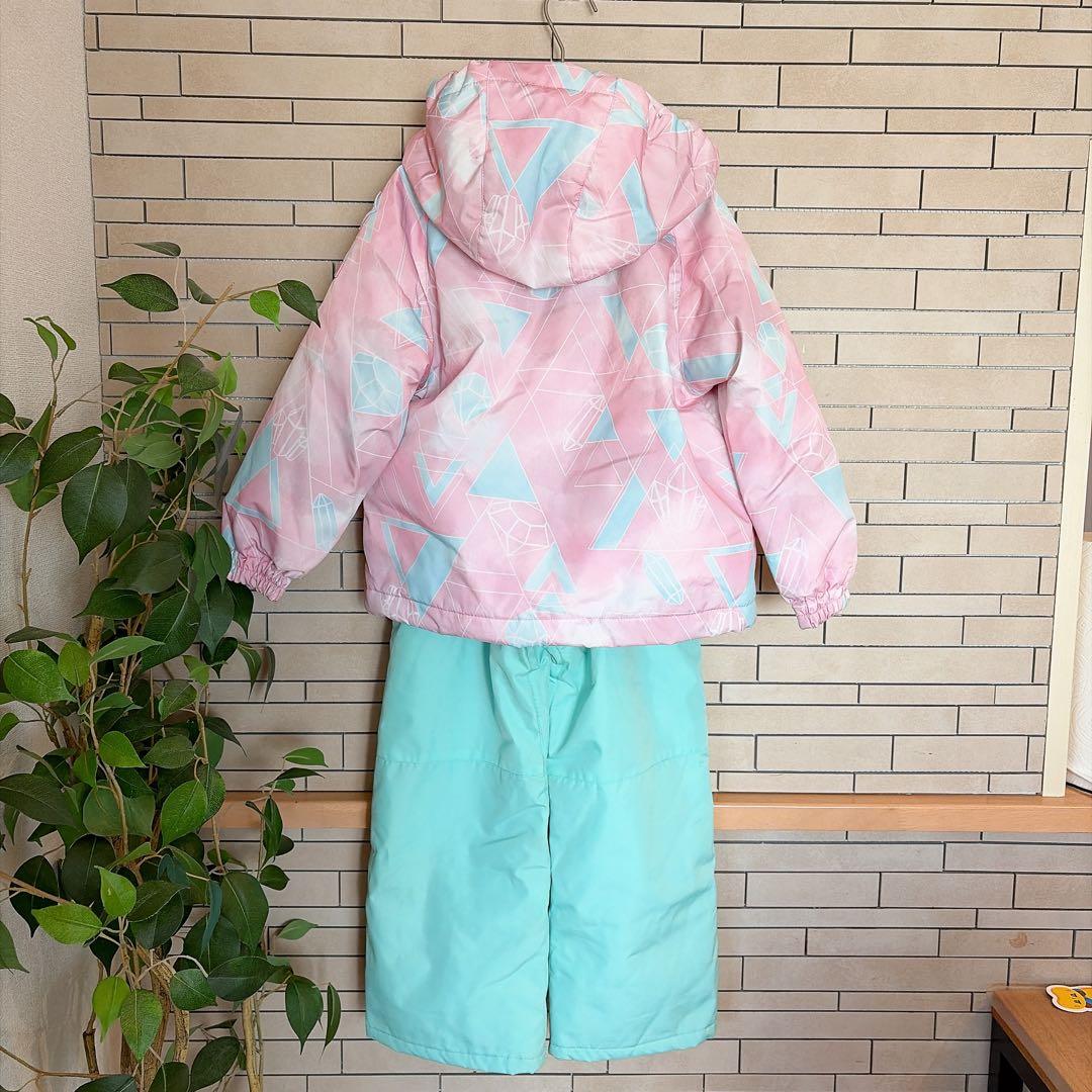 reseeda 110 女の子 スノーウェア ピンク セパレート ビブパンツ