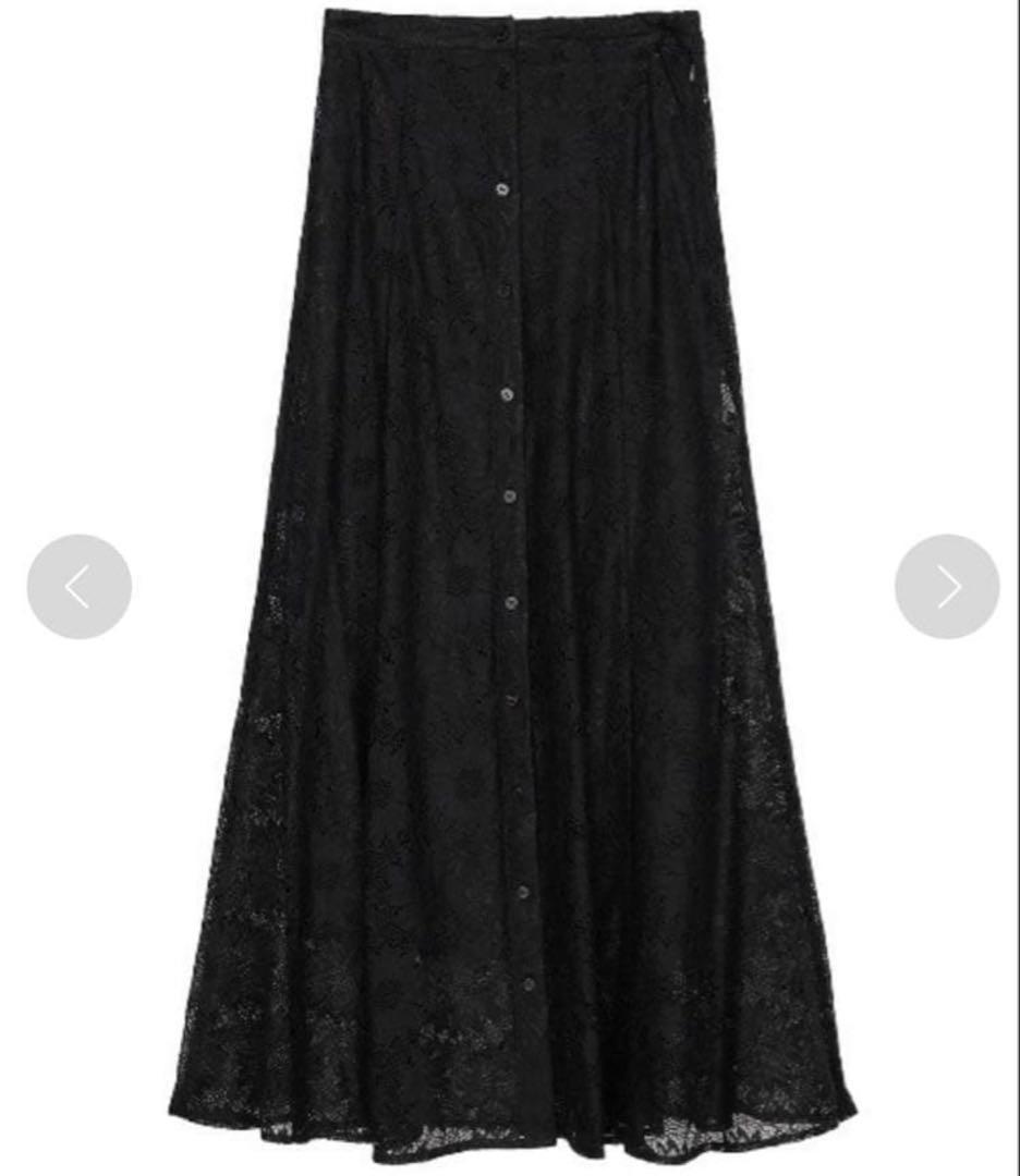 AMERIアメリMARGARET LACE ALINE SKIRTレーススカート