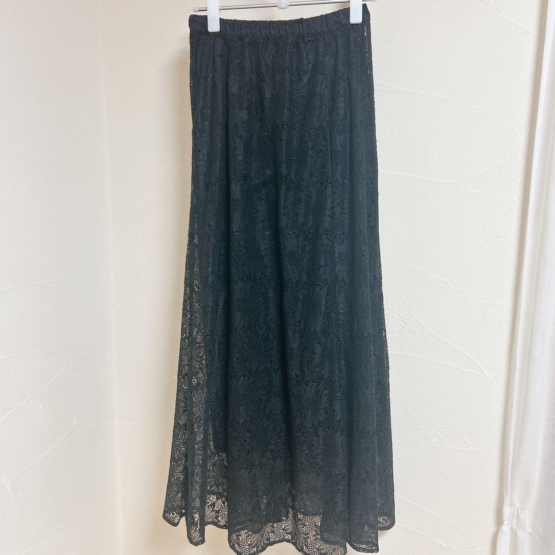 AMERIアメリMARGARET LACE ALINE SKIRTレーススカート