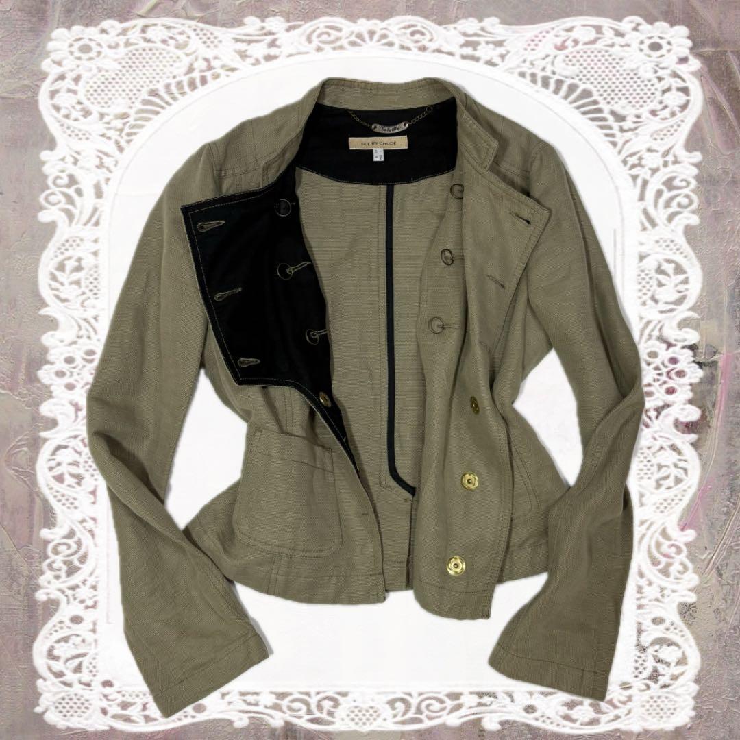 00s archive linen Napoléon jacket グランジ
