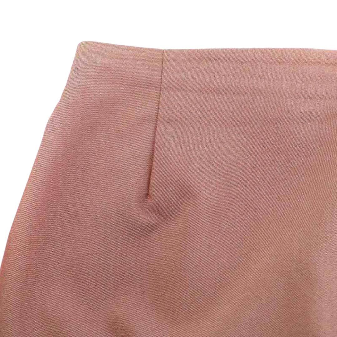 【ランクA】CLANE スラントスリットストレートスカート 1 レッド 極美品