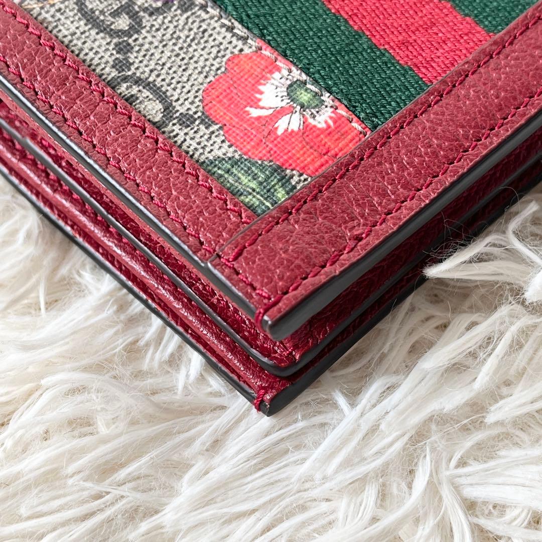 ⭐️新品未使用⭐️　GUCCI オフィディアGGフローラ　二つ折り財布　レザー