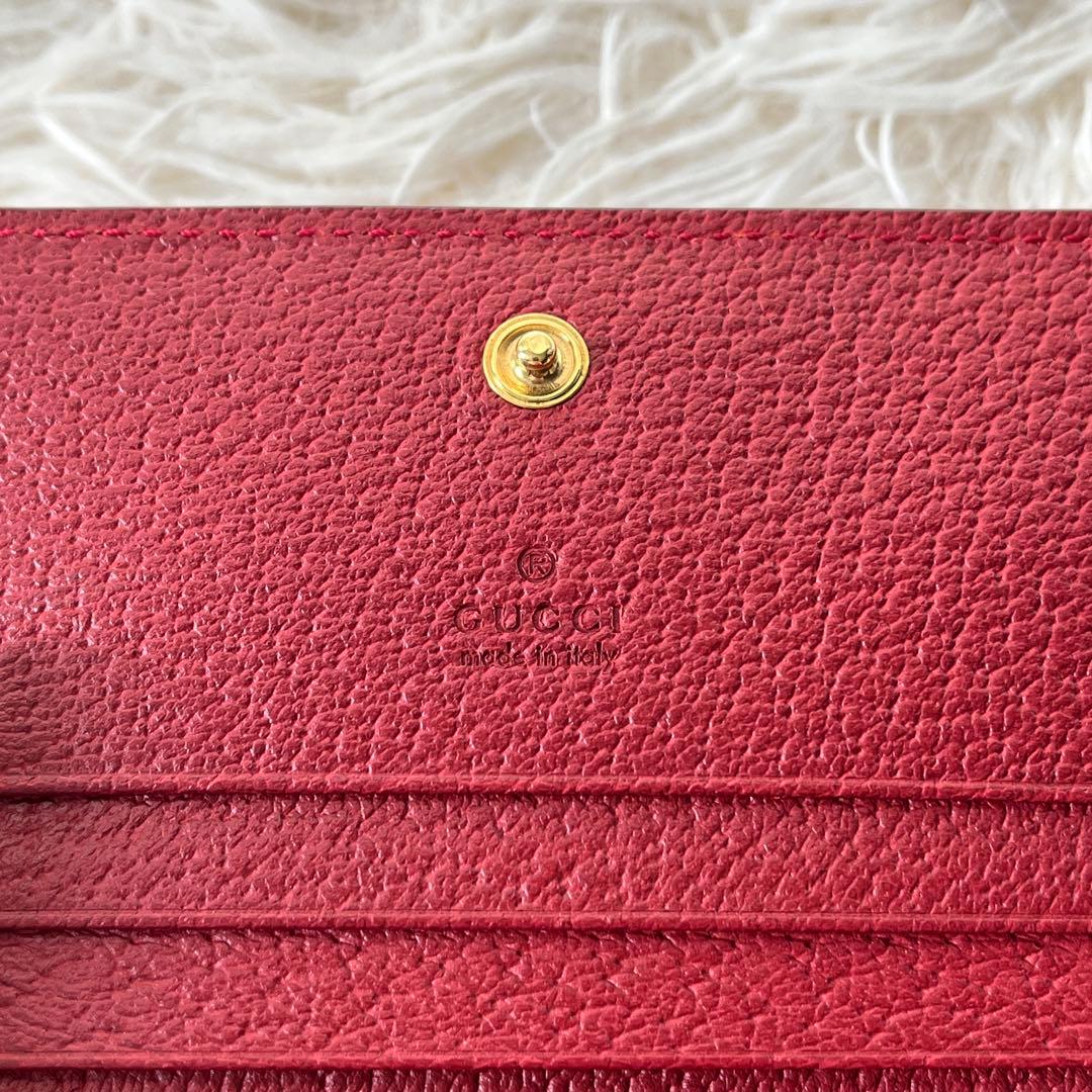 ⭐️新品未使用⭐️　GUCCI オフィディアGGフローラ　二つ折り財布　レザー