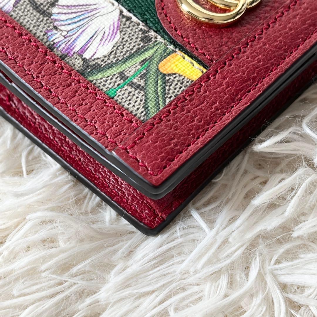 ⭐️新品未使用⭐️　GUCCI オフィディアGGフローラ　二つ折り財布　レザー