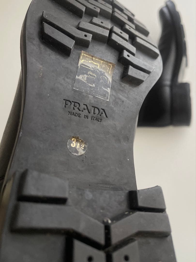 靴 PRADA Leather Boots 37 1/2
