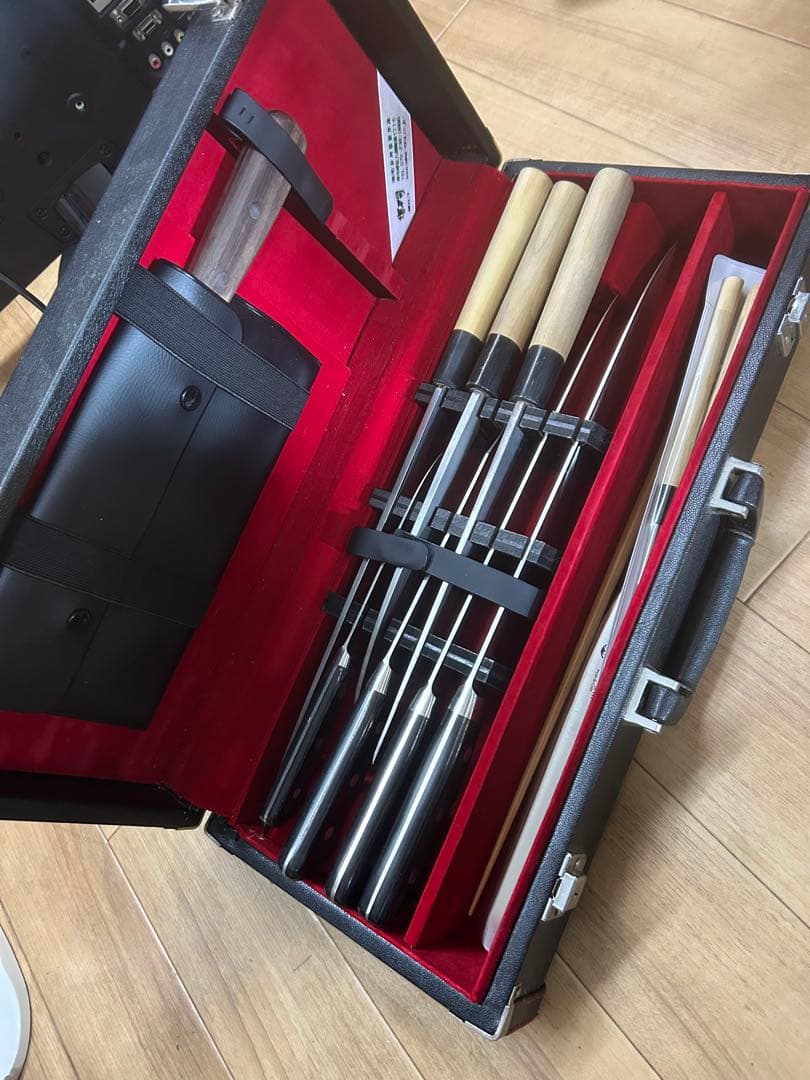 HATTORI 服部 包丁セット 堺刀司 ハードケース付き 刃物 中古品