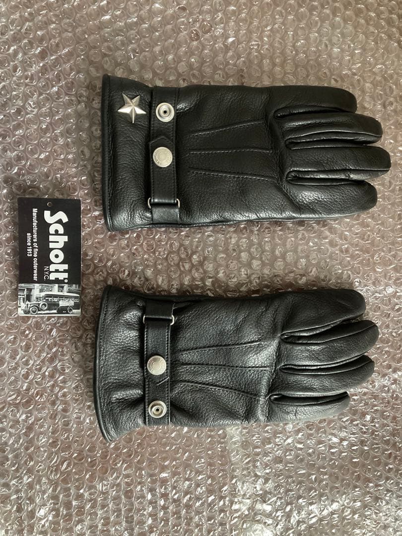 Schott One Star ウィンターグローブ 牛革製　日本製