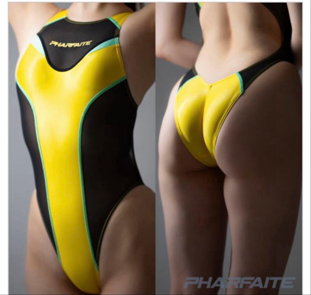 PHARFAITE SGSxSHEER スピアラインクロスバックスイムウェア