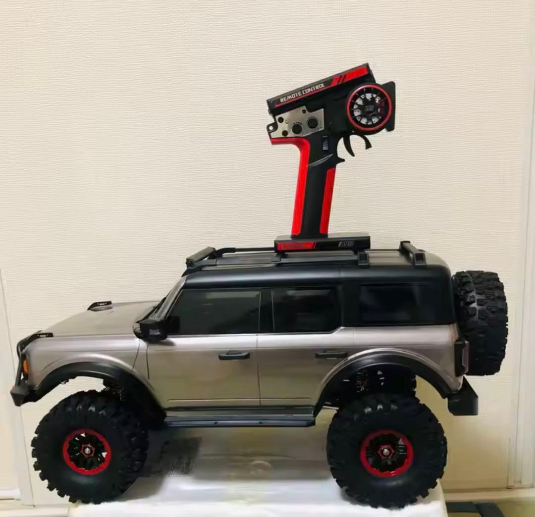 オフロードRCカー 4WD グレー LEDウインチ付き