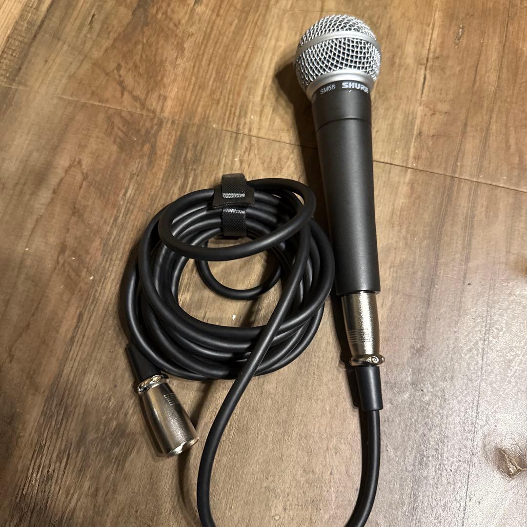 SHURE SM58 ダイナミックマイク 付属ケーブル付き