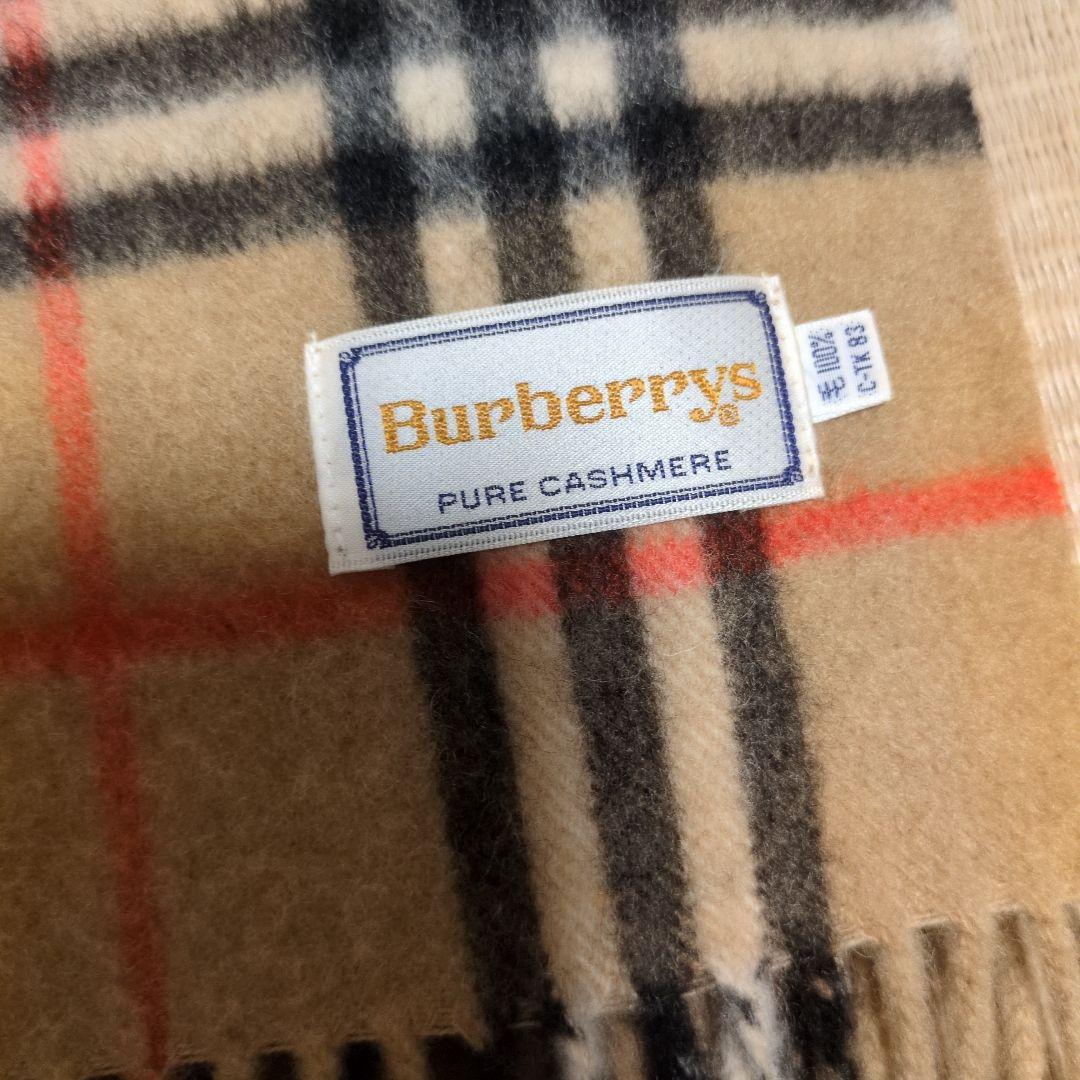 ハ*ナ様 ヴィンテージ　Burberrys pure cashmere マフラー