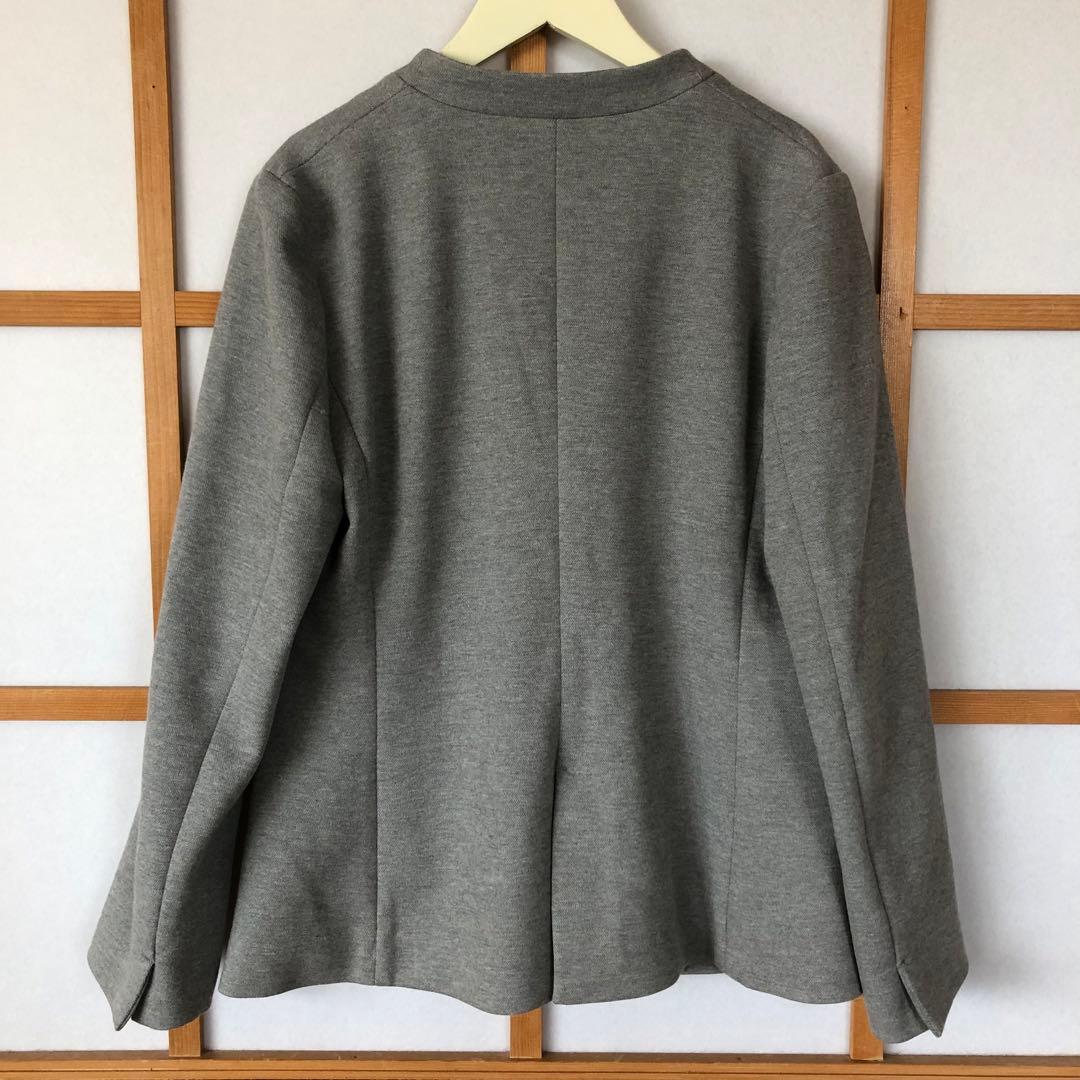 新品　スポルディング　レディース　洗える　ノーカラー　ジャケット　アウター　L