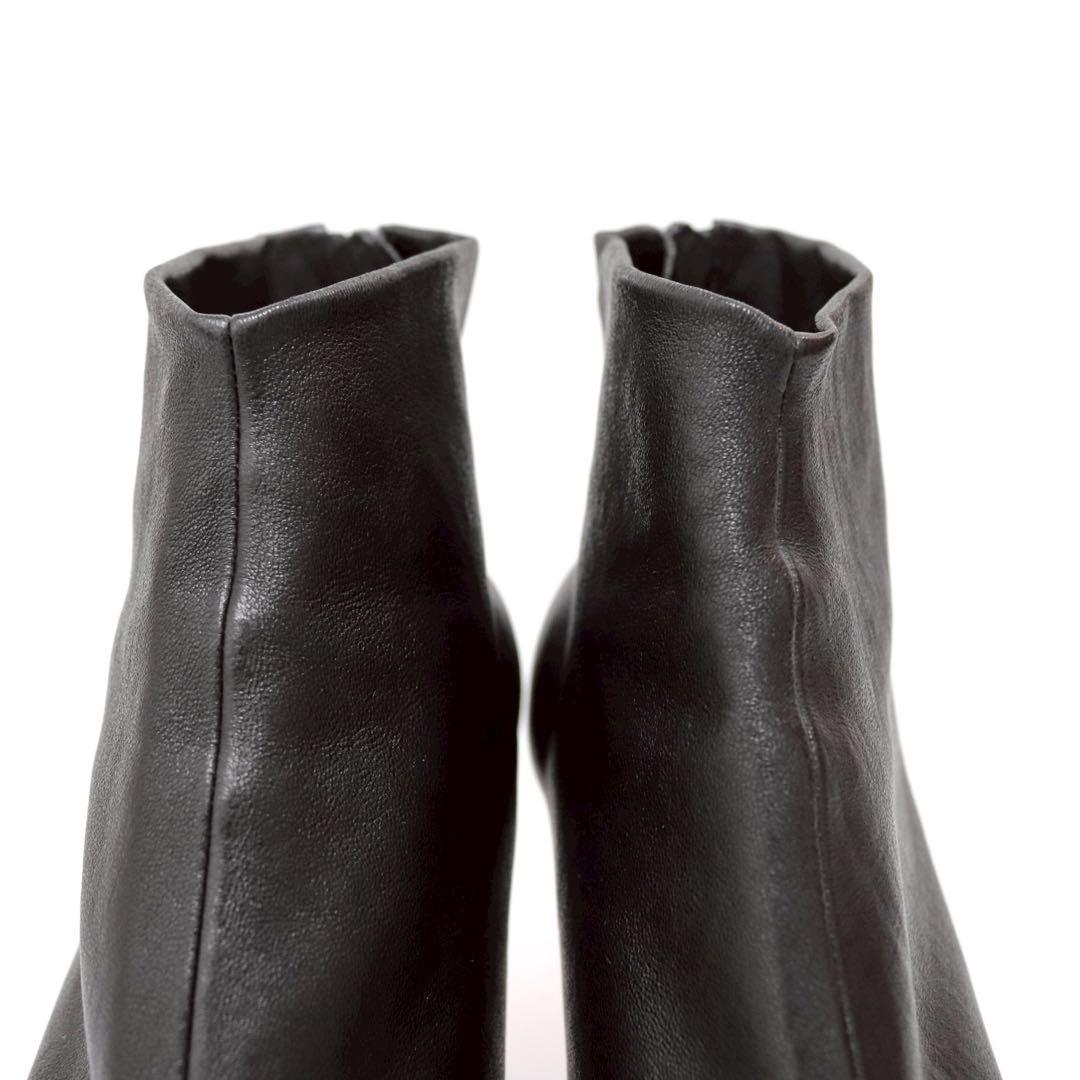 【美品】セリーヌ CELINE グローブ ブーティ ショートブーツ 36.5 黒