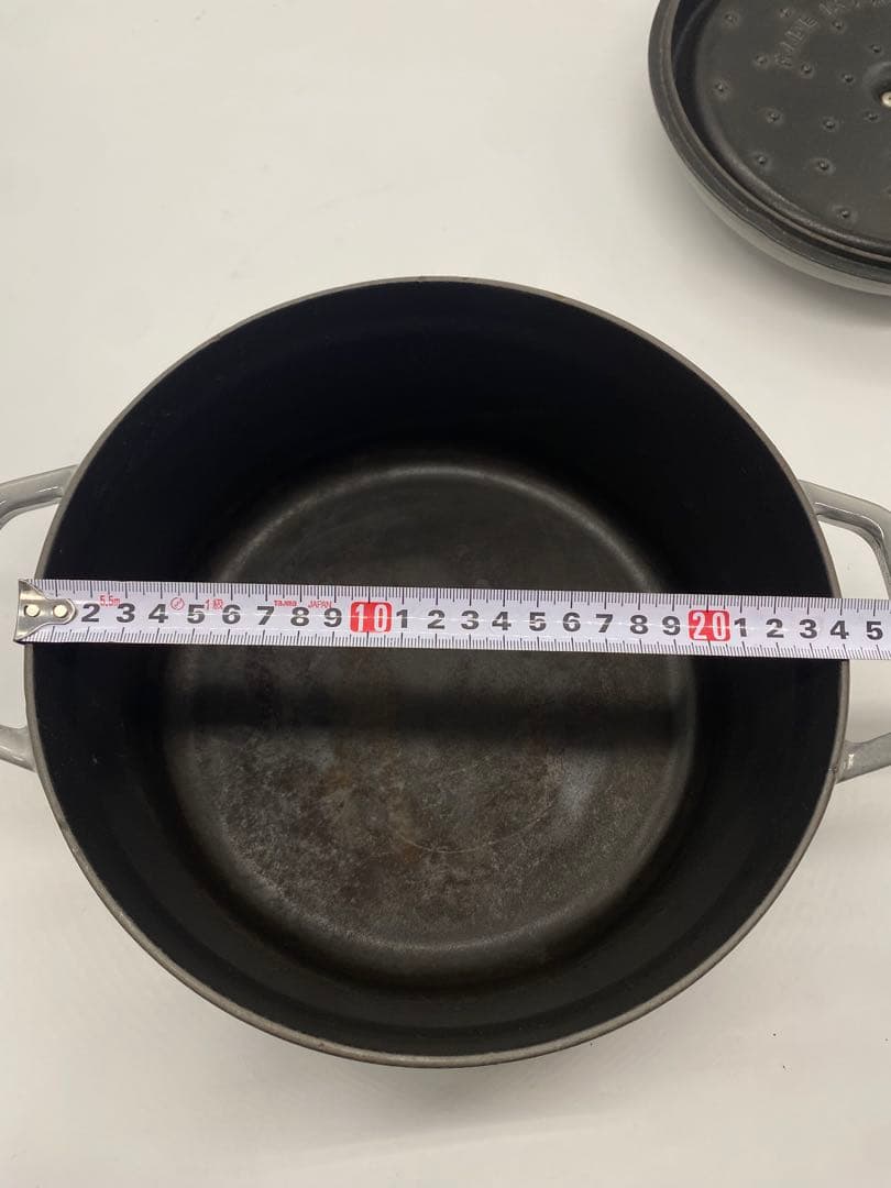staub（ストウブ） ピコ・ココット ラウンド 24cm グレー