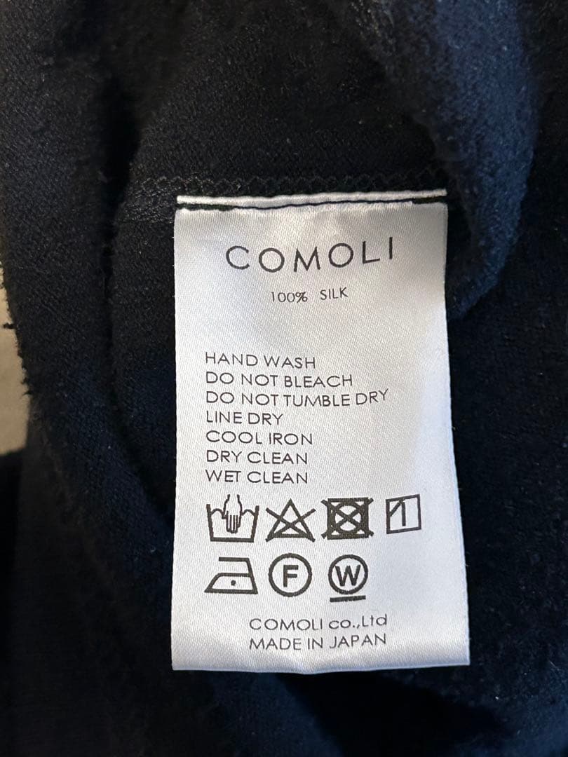 COMOLI コモリ　シルクフリースベスト　silk サイズ3 ririzip