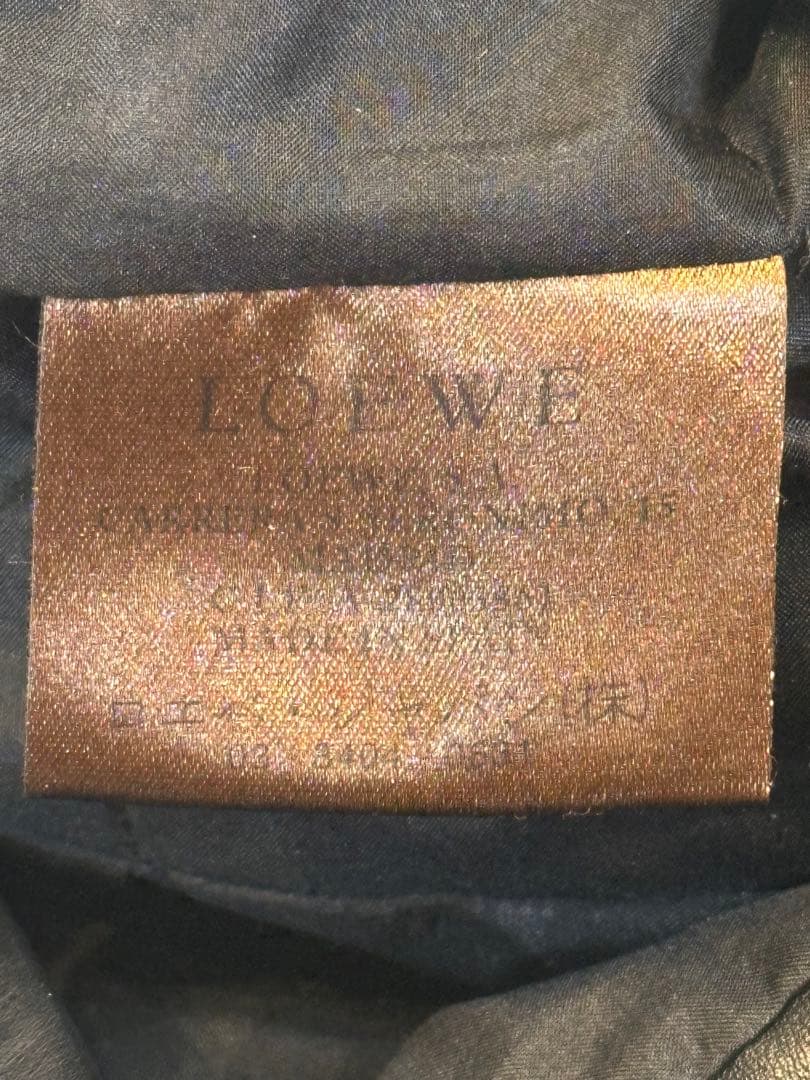 LOEWE　ロエベ　レザー　ワンピース　ロエベジャパン　スペイン製　Aライン