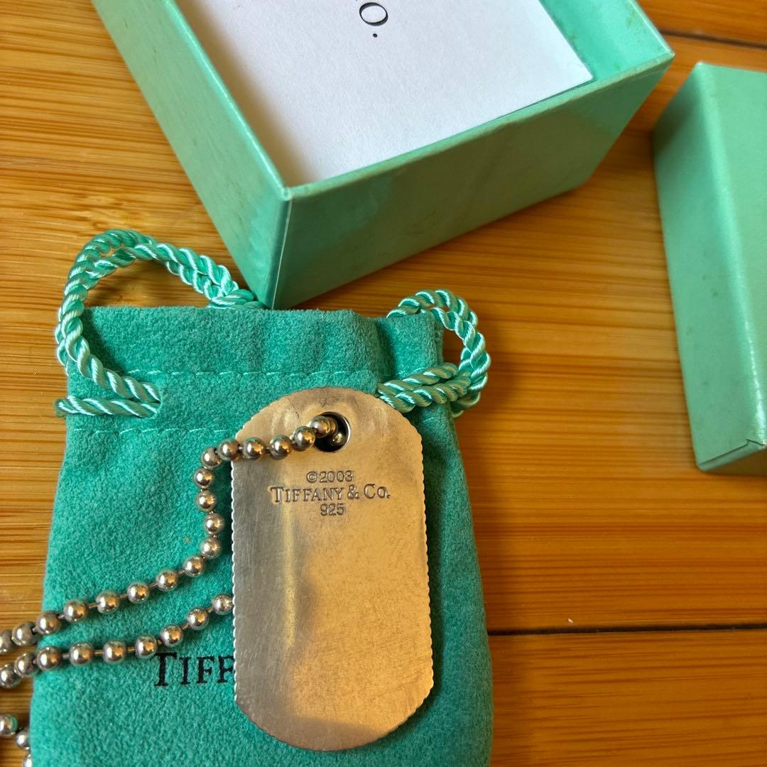 Tiffany & Co. 925シルバー ドッグタグネックレス