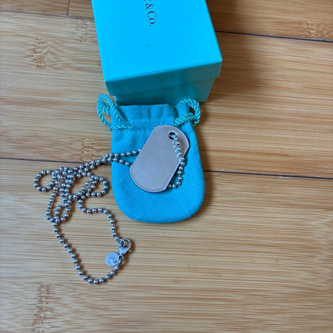 Tiffany & Co. 925シルバー ドッグタグネックレス