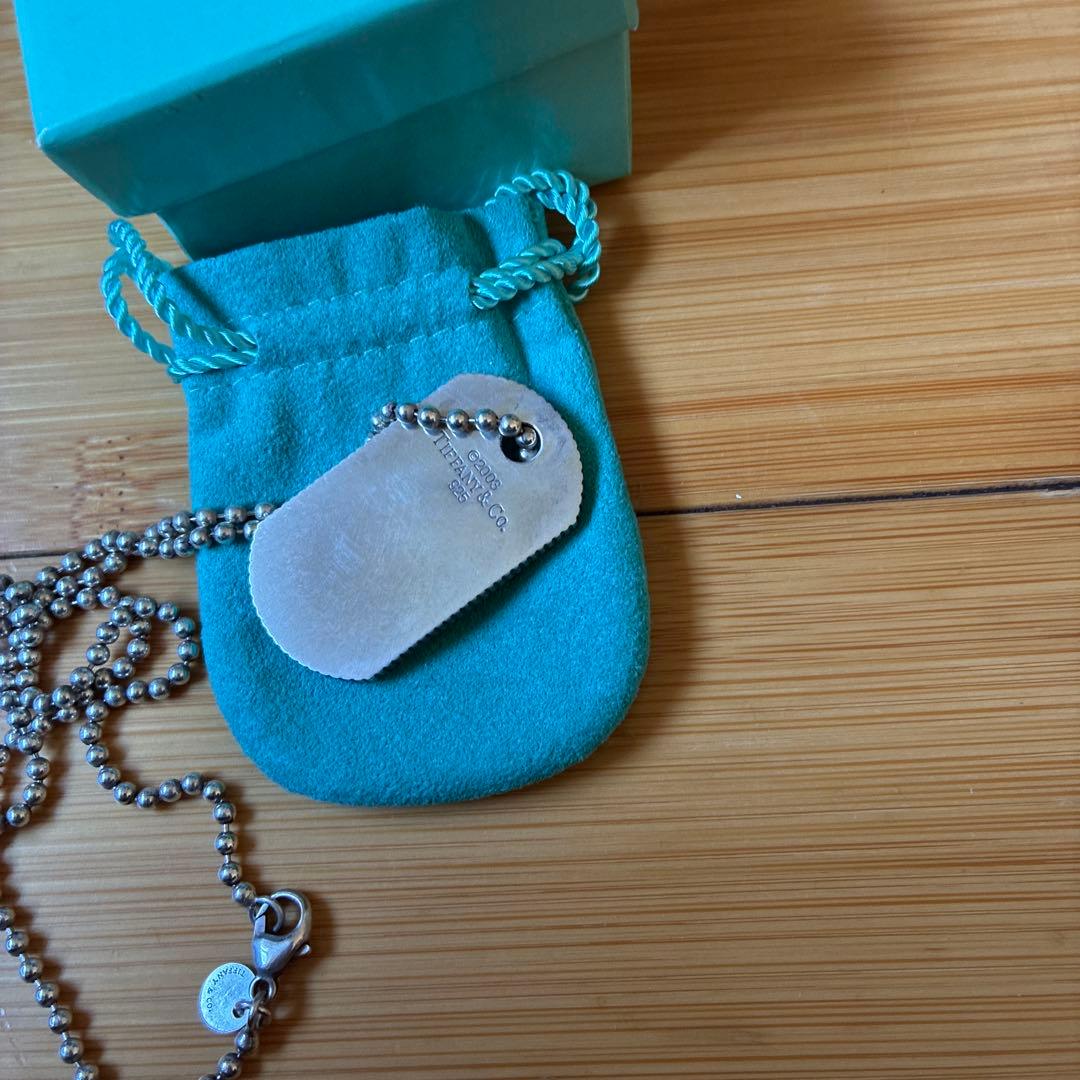 Tiffany & Co. 925シルバー ドッグタグネックレス