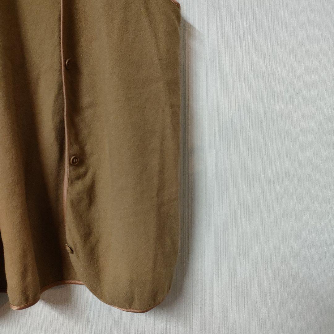 カシミヤ100％ エルメス ライナーベスト キャメル色 SMサイズ