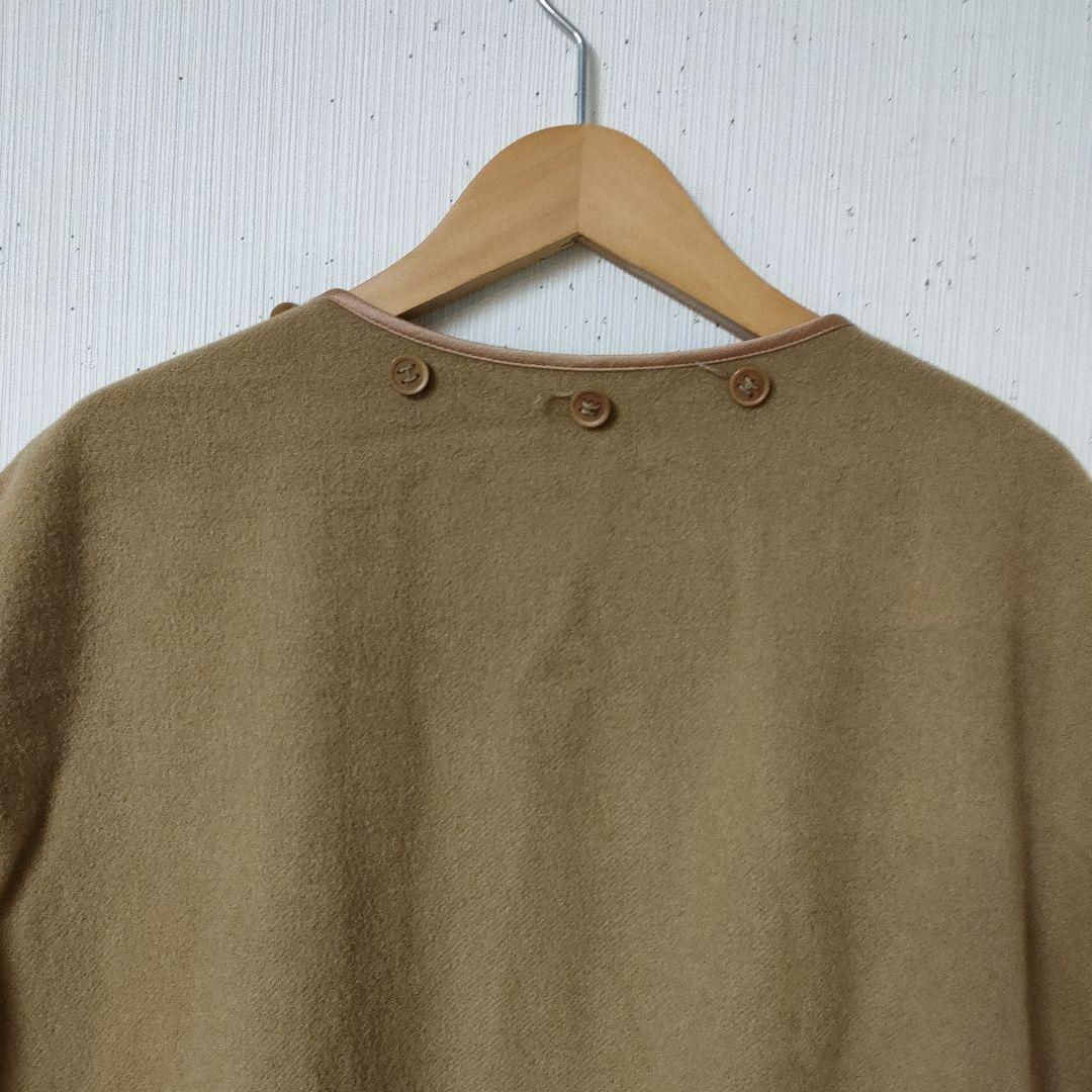カシミヤ100％ エルメス ライナーベスト キャメル色 SMサイズ