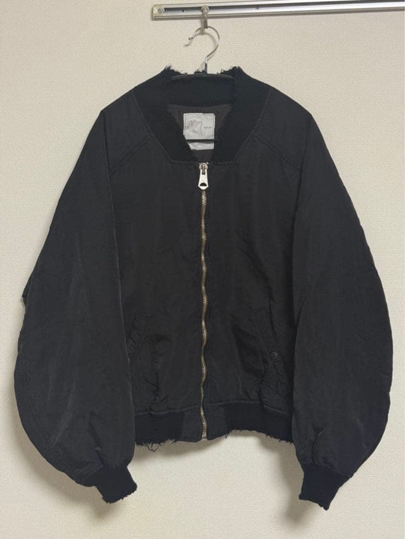 ANCELLM 25AW FADED BOMBER JACKET黒2新品