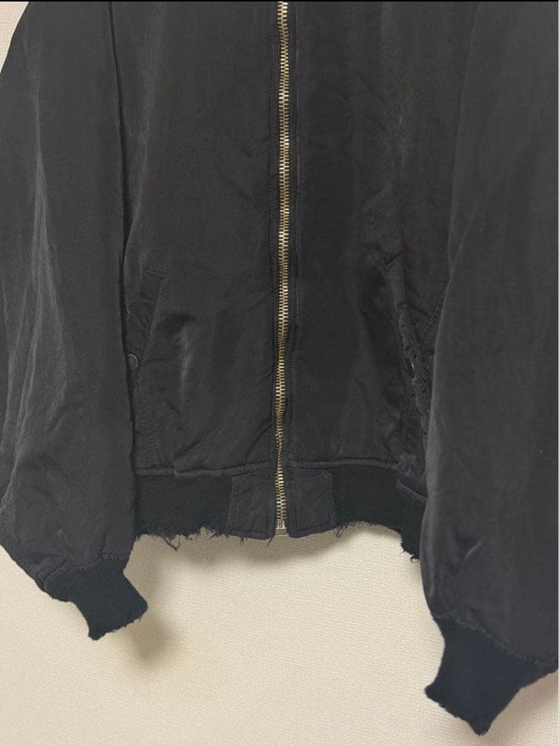 ANCELLM 25AW FADED BOMBER JACKET黒2新品