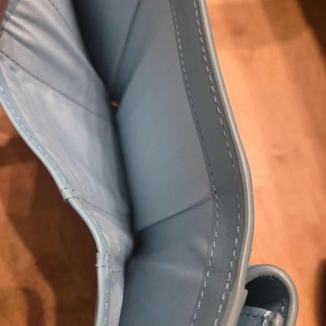 DIESEL　三つ折り財布　水色