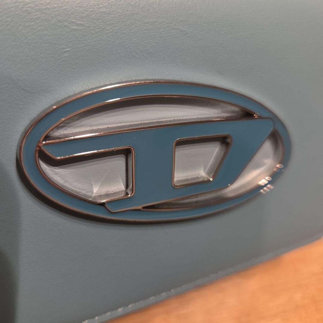 DIESEL　三つ折り財布　水色