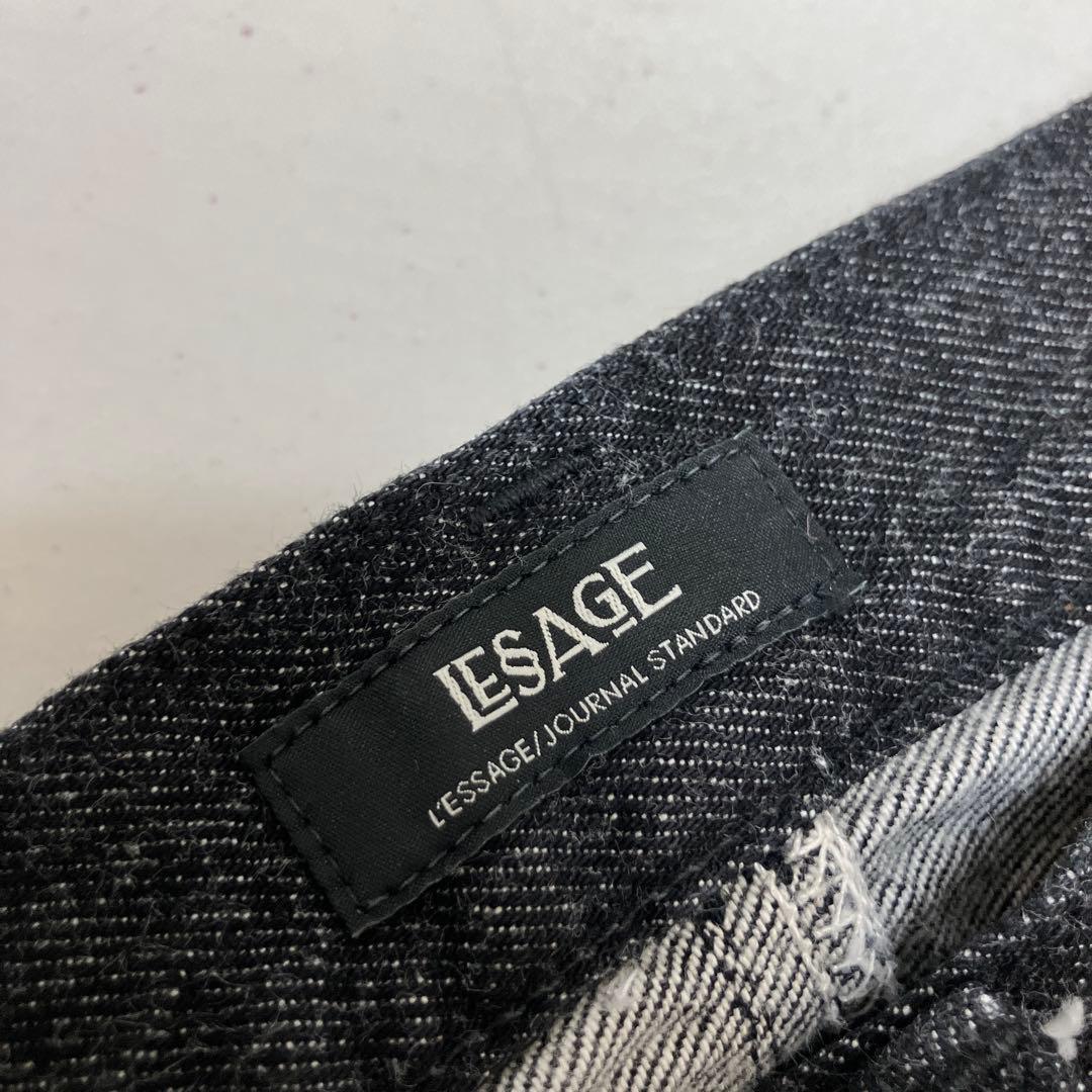 LESSAGE ルーズウェービング 3Dデニムパンツ 38