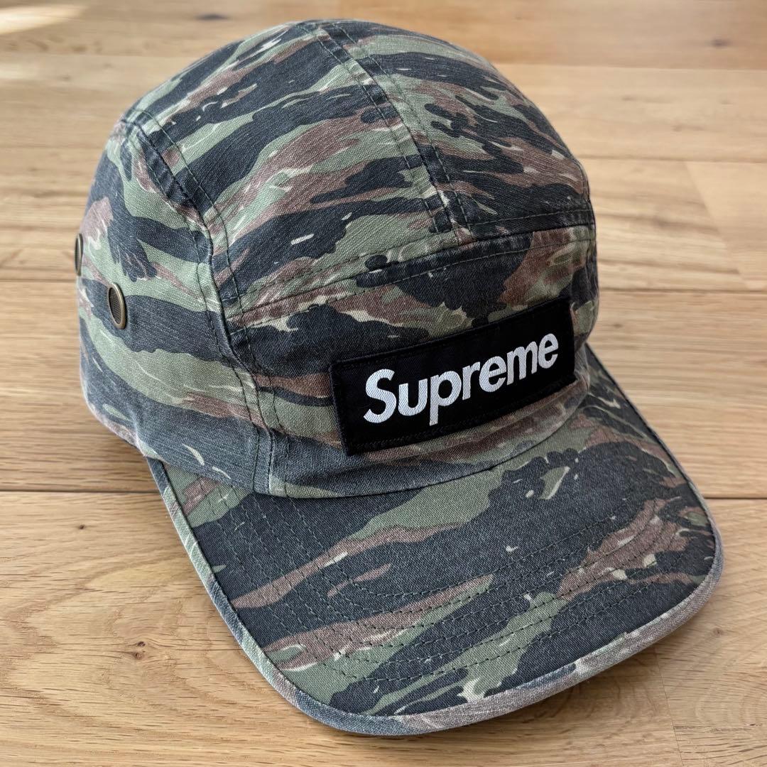 希少 Supreme Military Camp Cap 24SS タイガーカモ